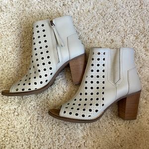 Toms peep toe booties size 7.5